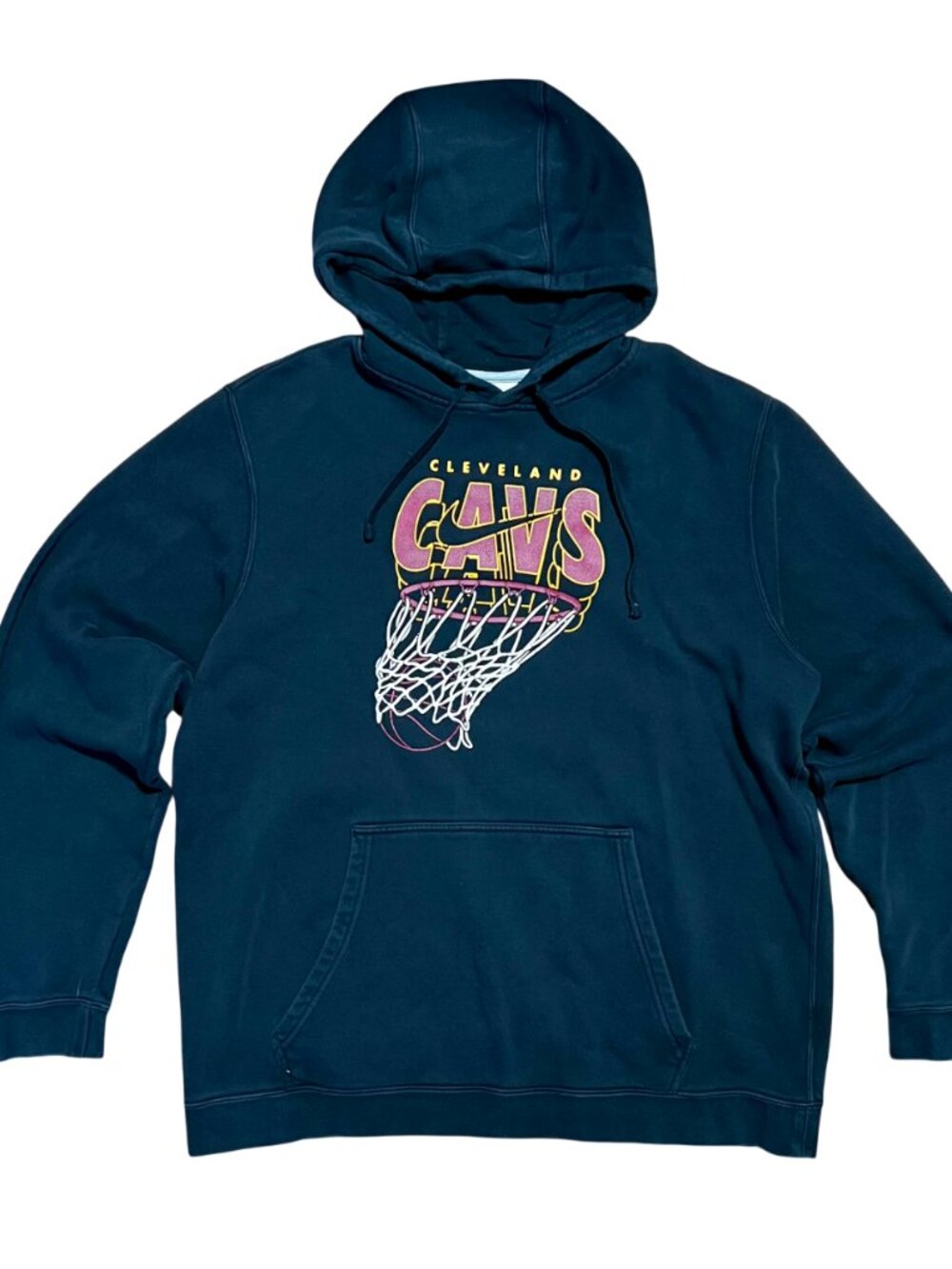 Cleveland Cavaliers Nike Swoosh Black Pullover Hoodie Sweatshirt, Men's XL